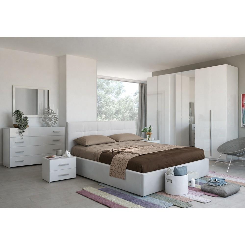 Camera da letto Nerano bianco laccato