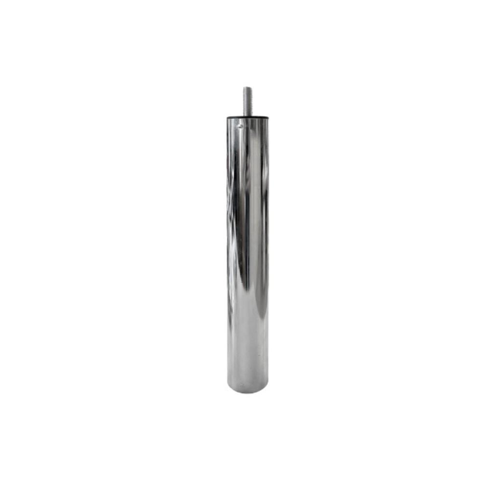 Piede in metallo cromato diametro 4,2 cm altezza 15 cm
