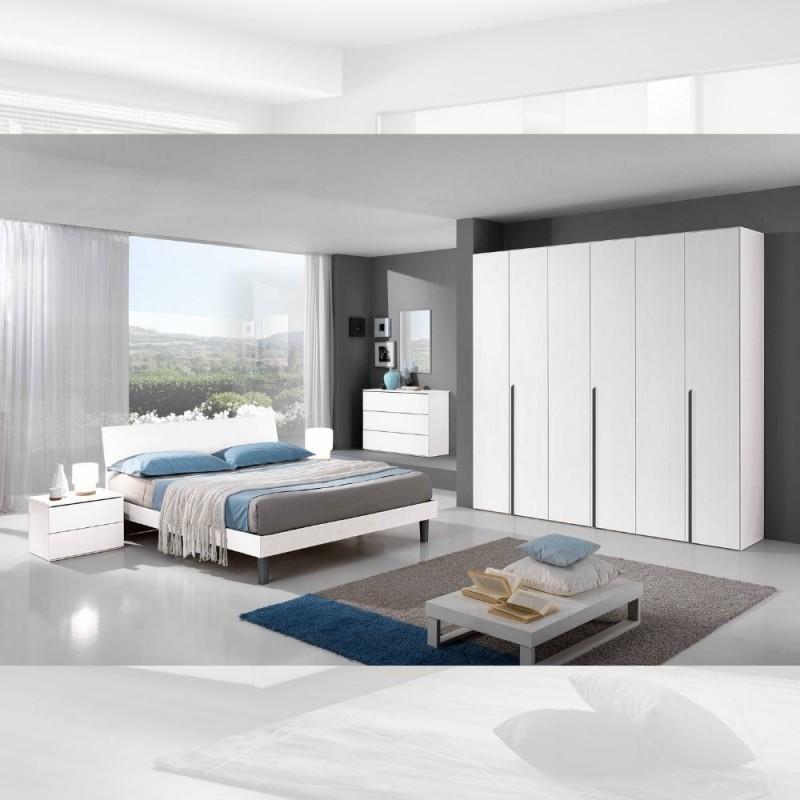 Com&ograve; Manitoba 3 cassetti colore bianco
