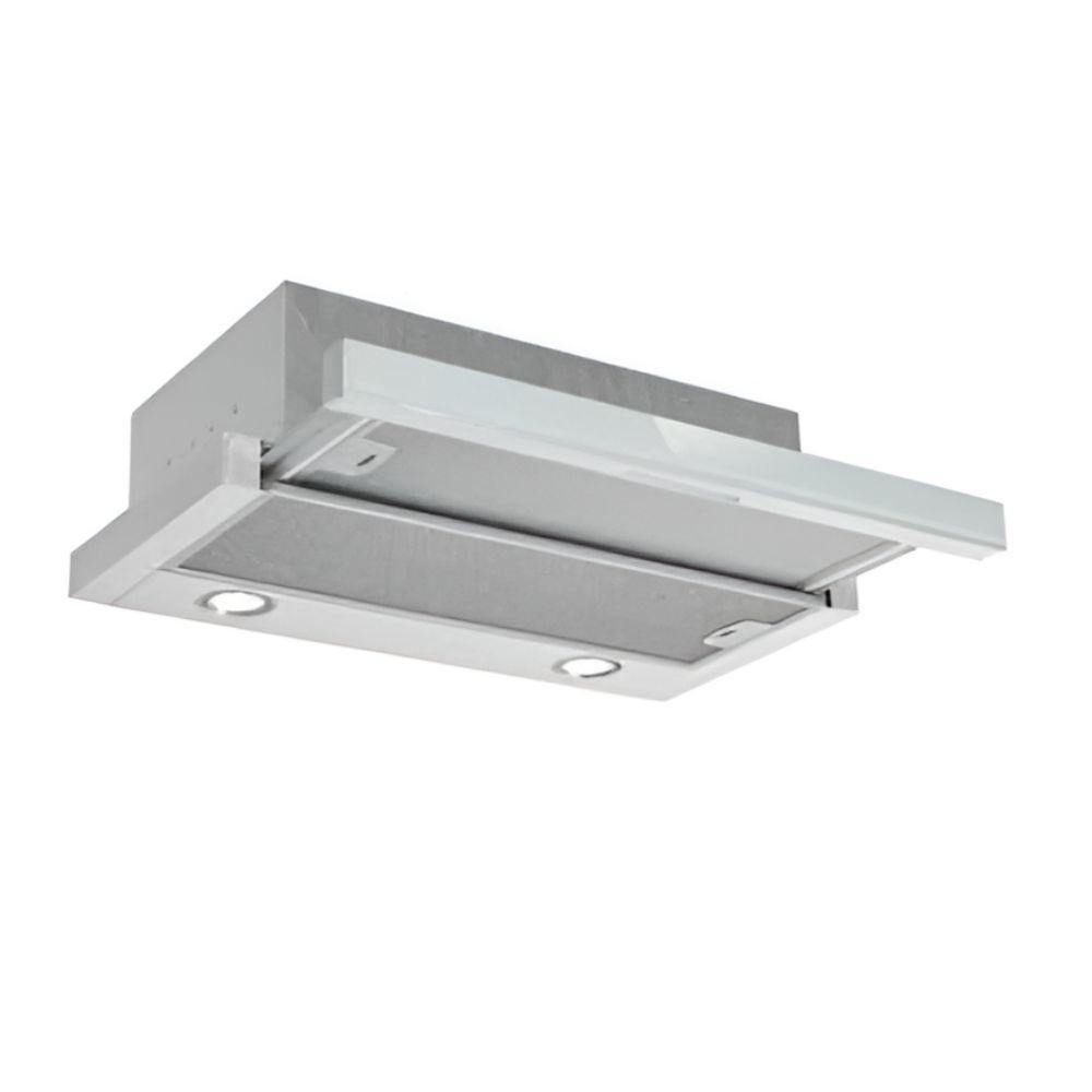 Cappa integrata sottopensile Tecnowind Slim 90 luce a led 3 livelli velocit&agrave; 90 cm verniciata grigio con frontalino inox