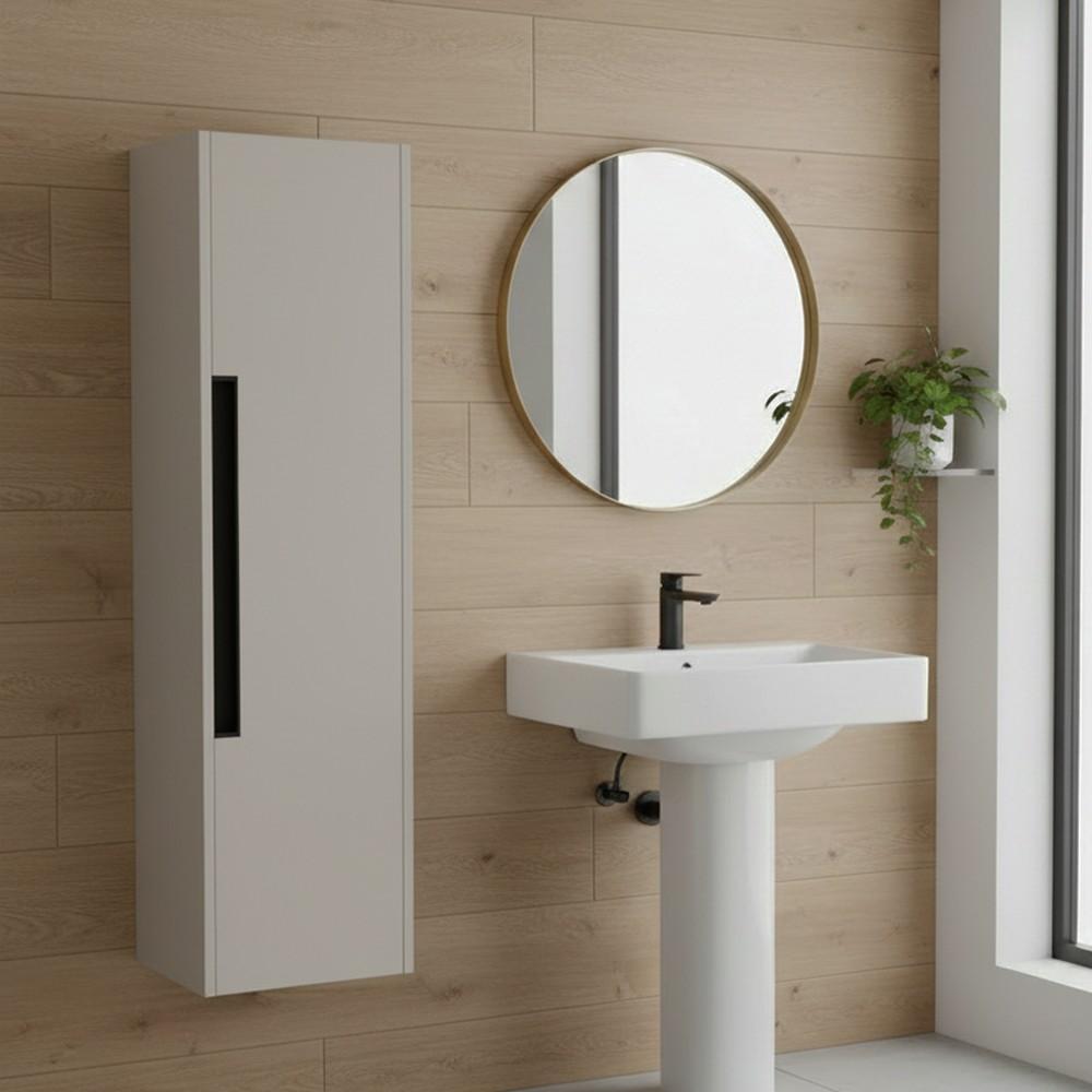 Colonna bagno sospesa Modular 1 anta 120x30x35 cm colore cashemere