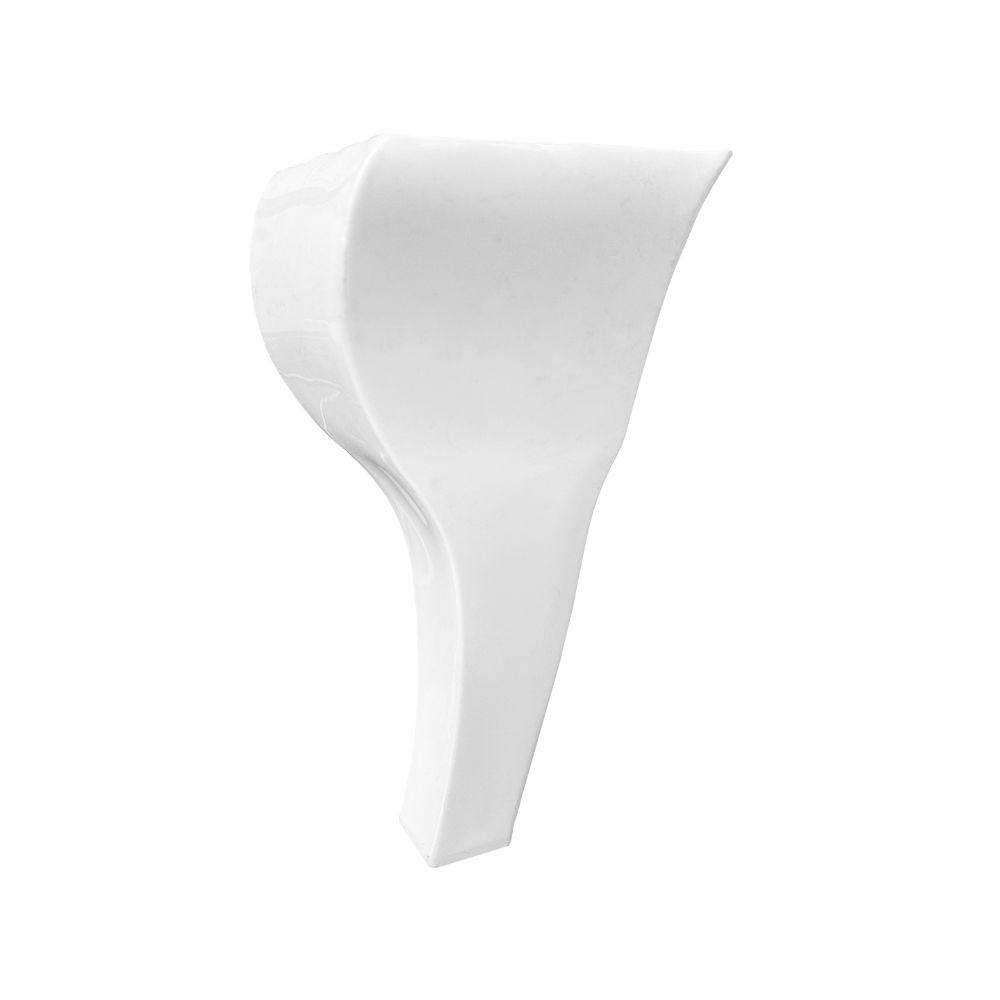 Piede in plastica colore bianco 9.5x20 H cm.