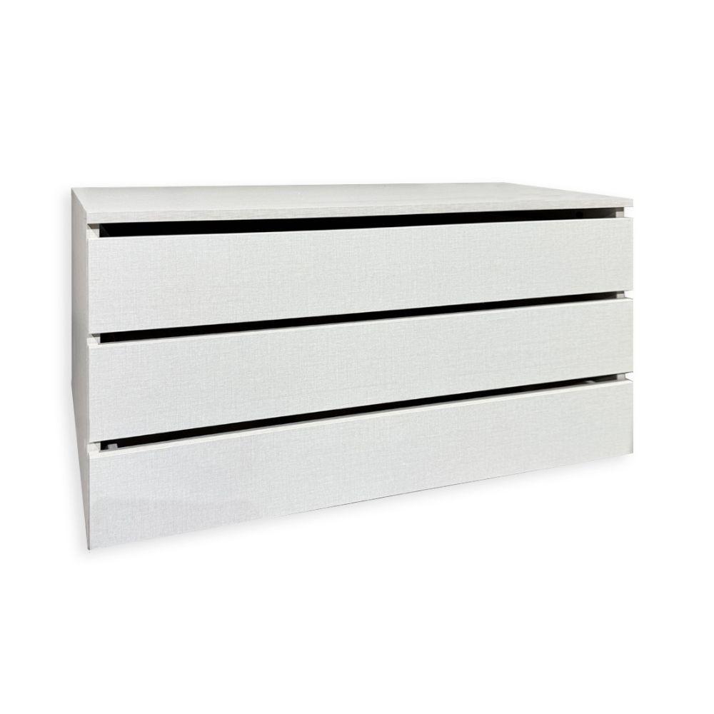 Cassettiera interna 3 cassetti colore bianco 87.3x51xH48.5 cm.