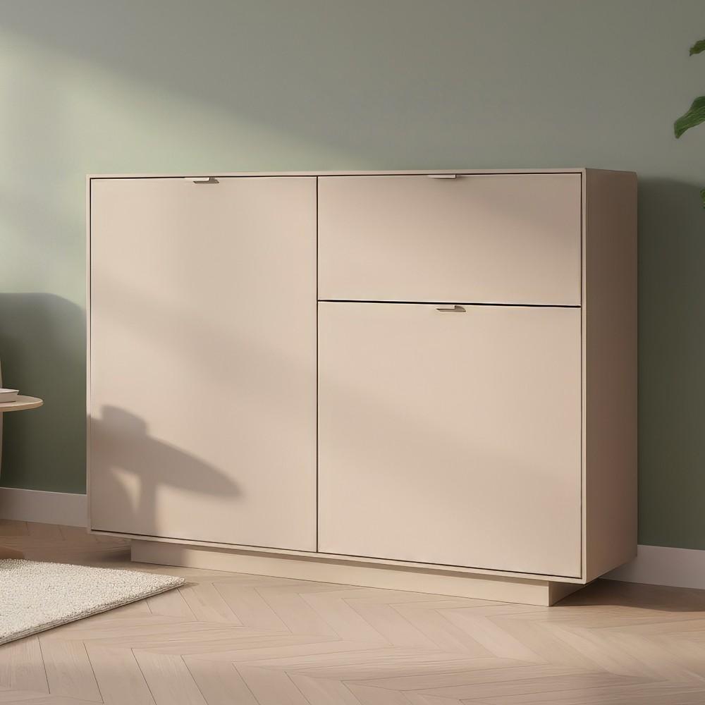 Madia Sivas 01A con 1 cassetto e 2 ante colore cashmere