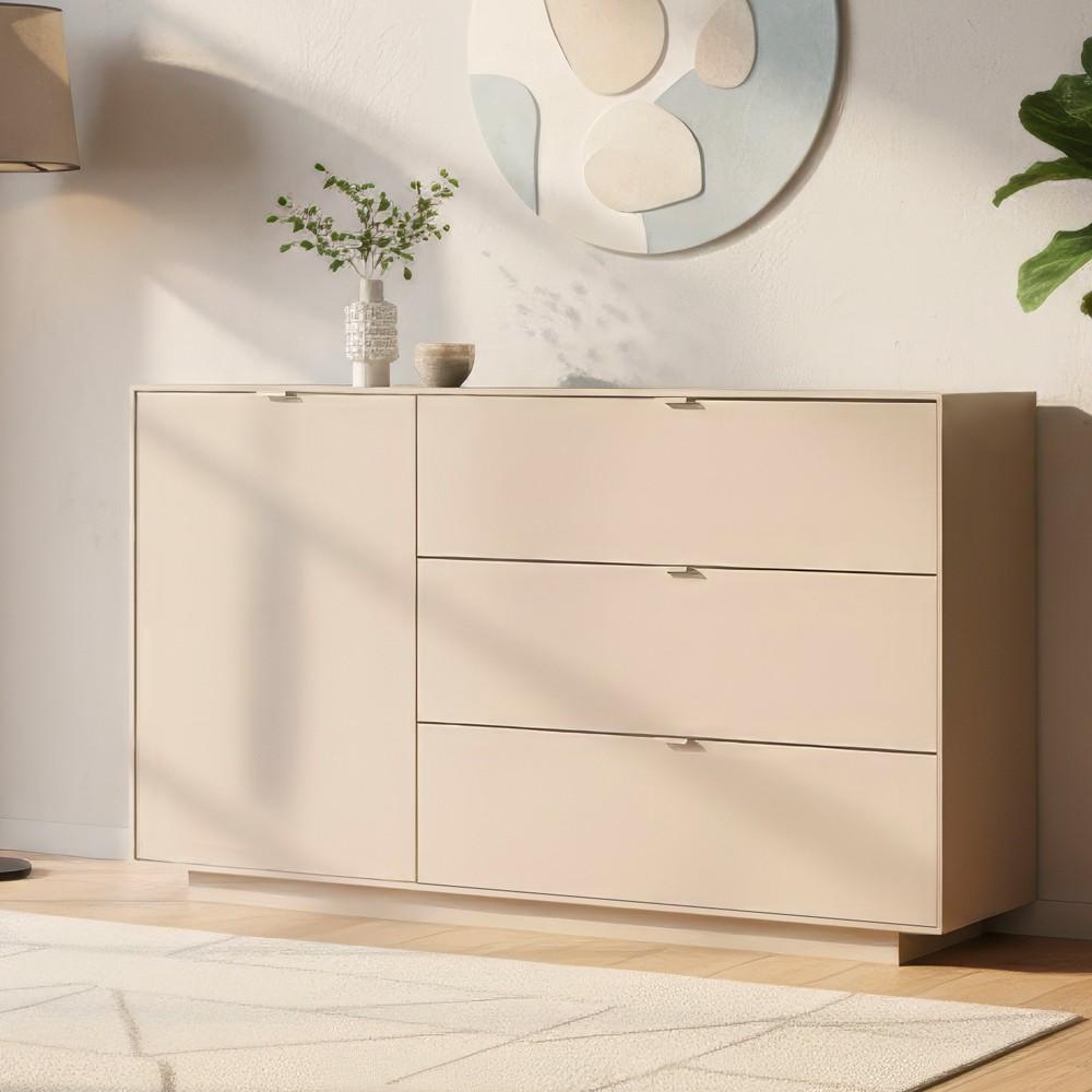 Madia Sivas 51A con 3 cassetti e 1 anta colore cashmere