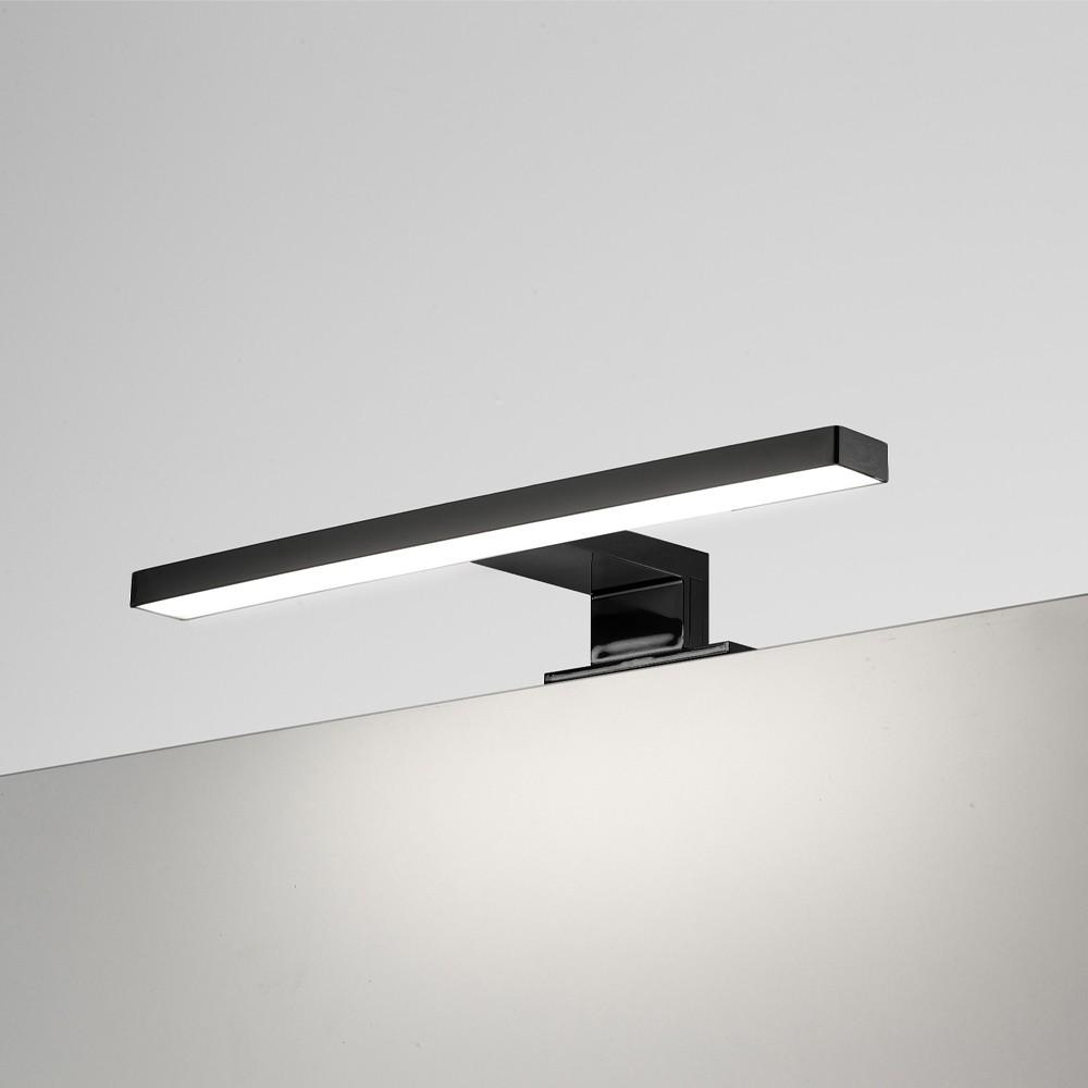 Lampada LED Kyra per bagno 300 mm nera