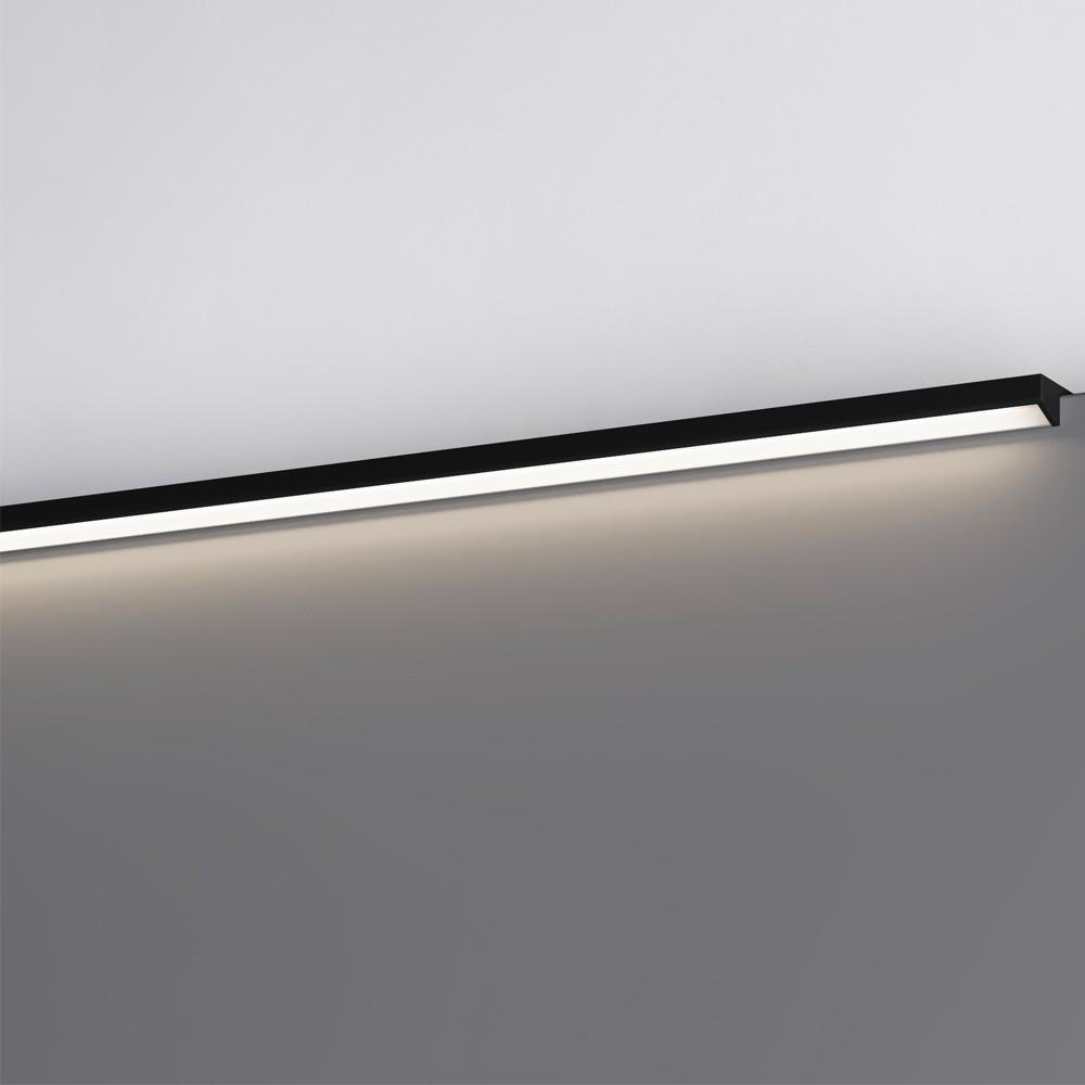 Profilo illuminazione LED Walk bagno 600 mm nero opaco