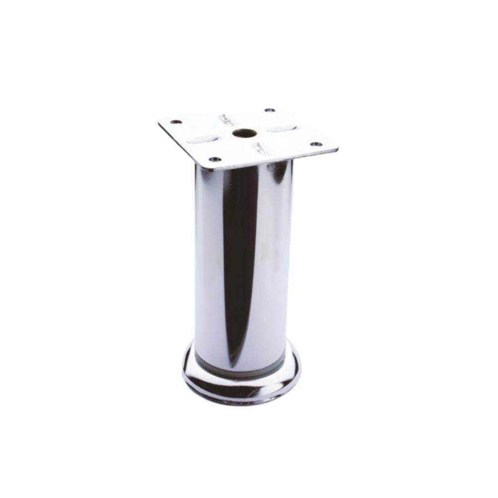 Piede in metallo diametro 4,2 altezza 15 cm cromato
