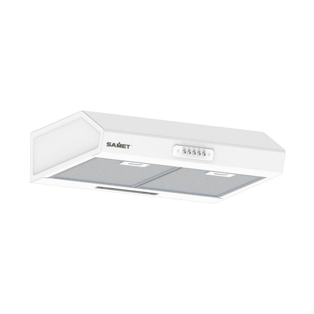 Samet Gruppo cappa sottopensile luce led 60 cm. potenza aspirante 280 m3/h 3 livelli Tornado 60 bianco