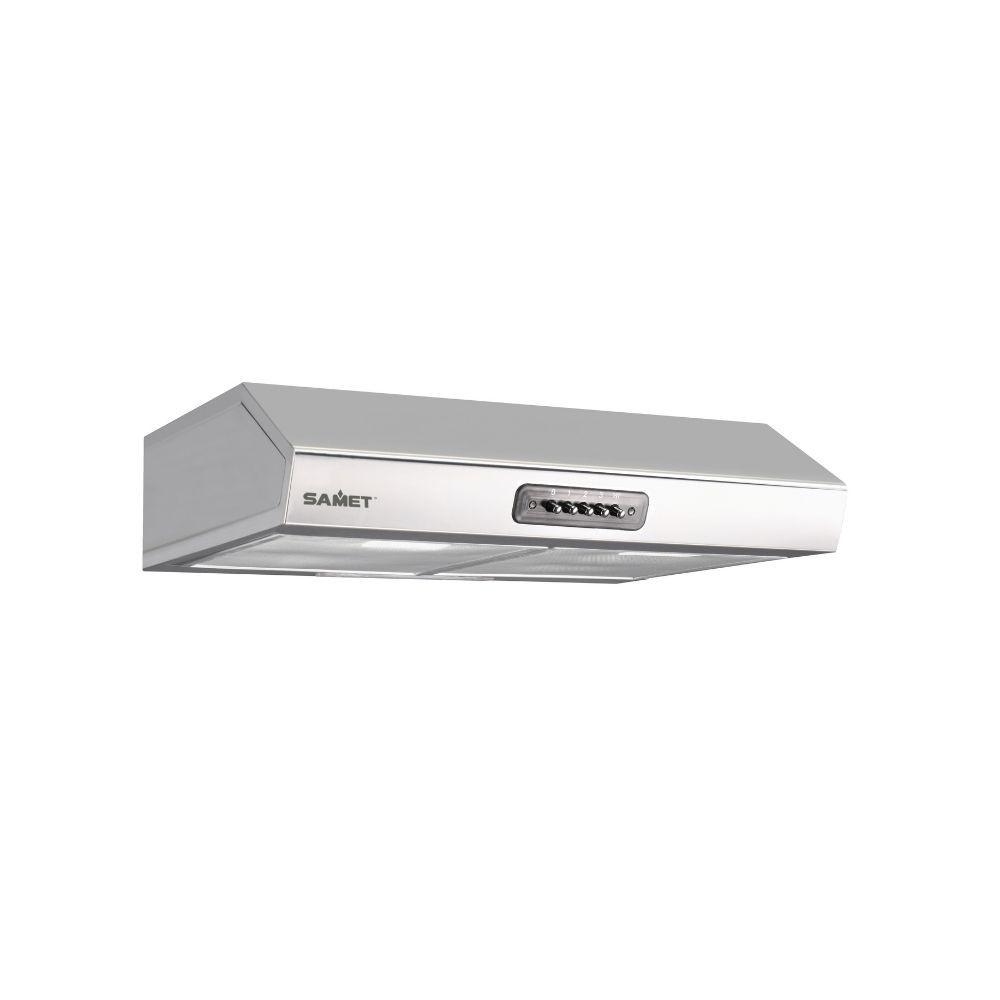 Gruppo cappa Samet sottopensile luce led 60 cm. potenza aspirante 280 m3/h 3 livelli Tornado 60 inox