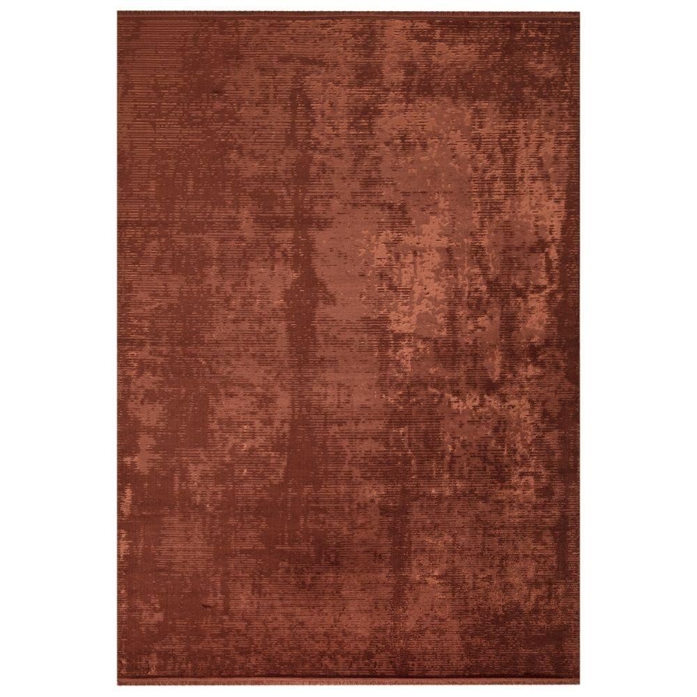 Tappeto antiscivolo vintage bamb&ugrave; colore arancione tabacco 160x230