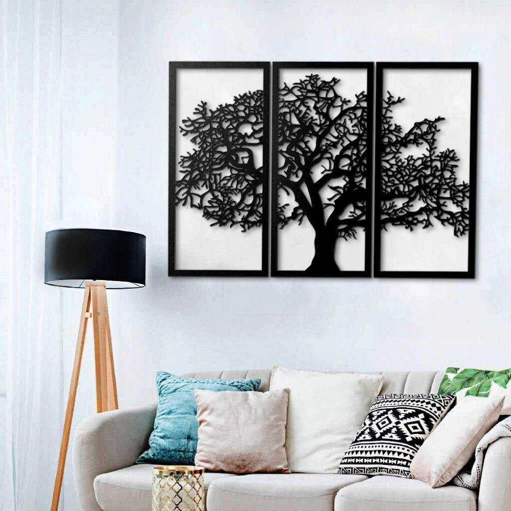 Cornice decorativa albero della vita nero 125x88 cm MT1924011