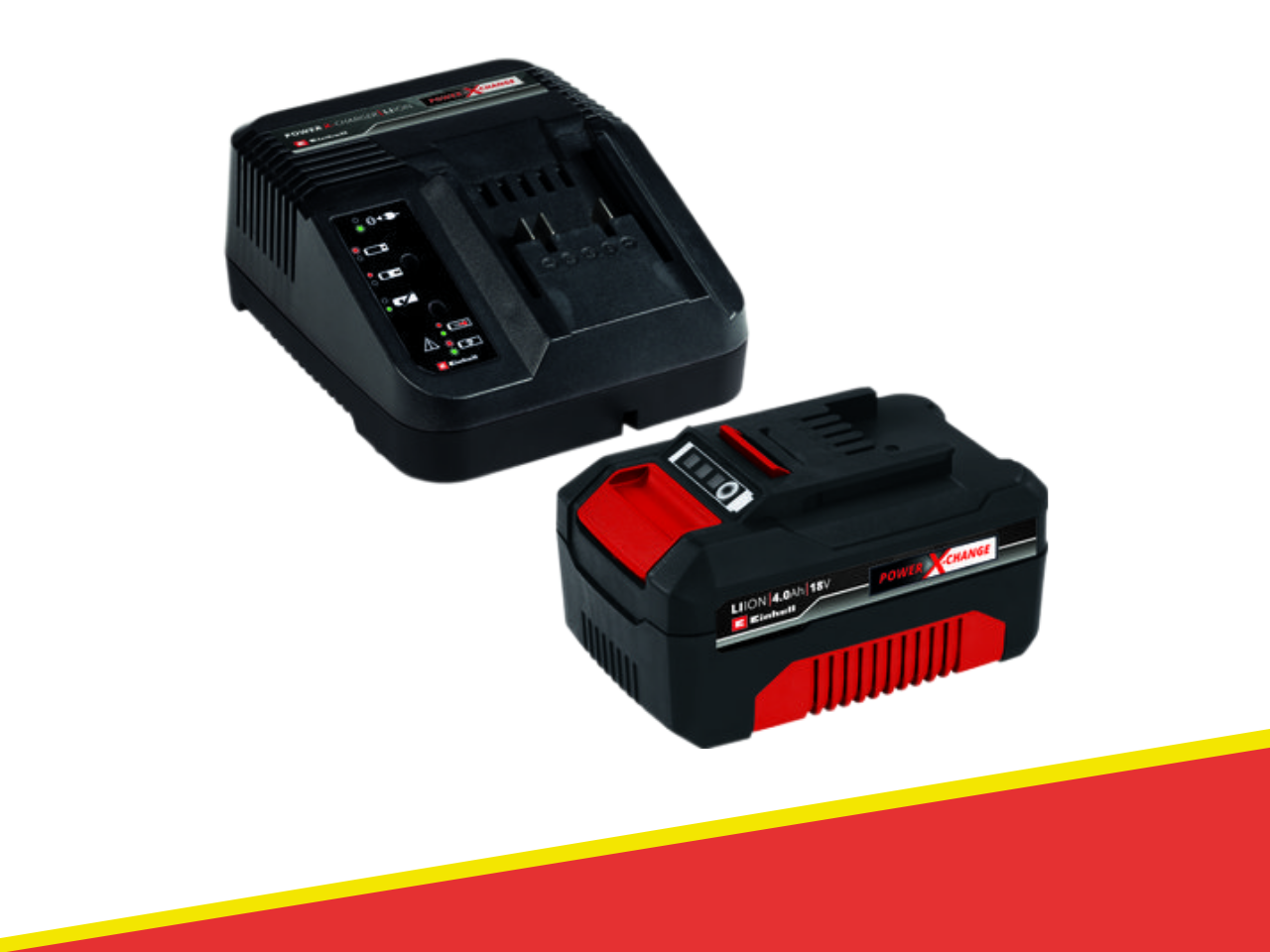 913527 - KIT BATTERIA E CARICABATTERIA EINHELL 18V 4,0Ah