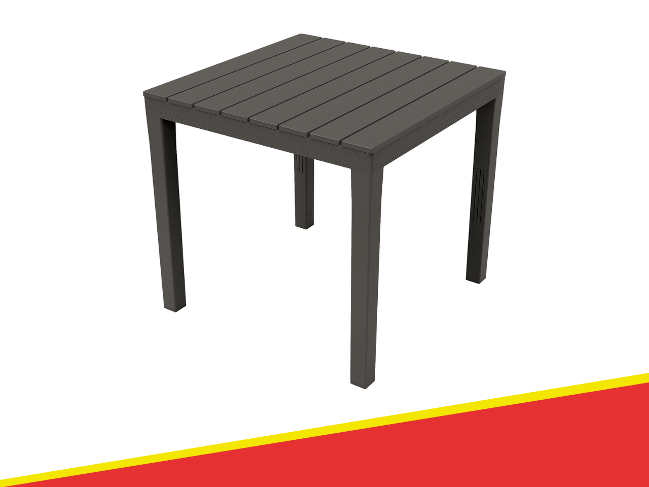 901030 - TAVOLO DA ESTERNO BALI ANTRACITE 78x78CM