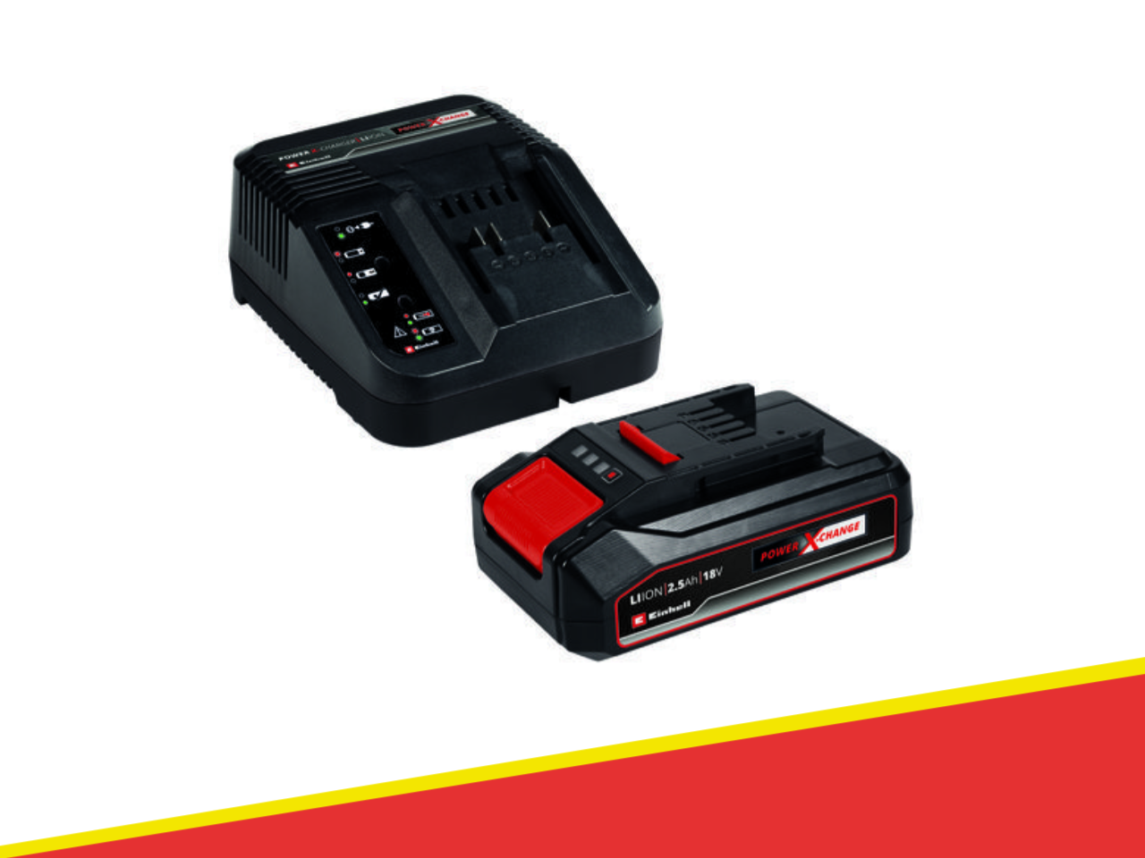 911837 - KIT BATTERIA E CARICABATTERIA EINHELL 18V 2,5AH