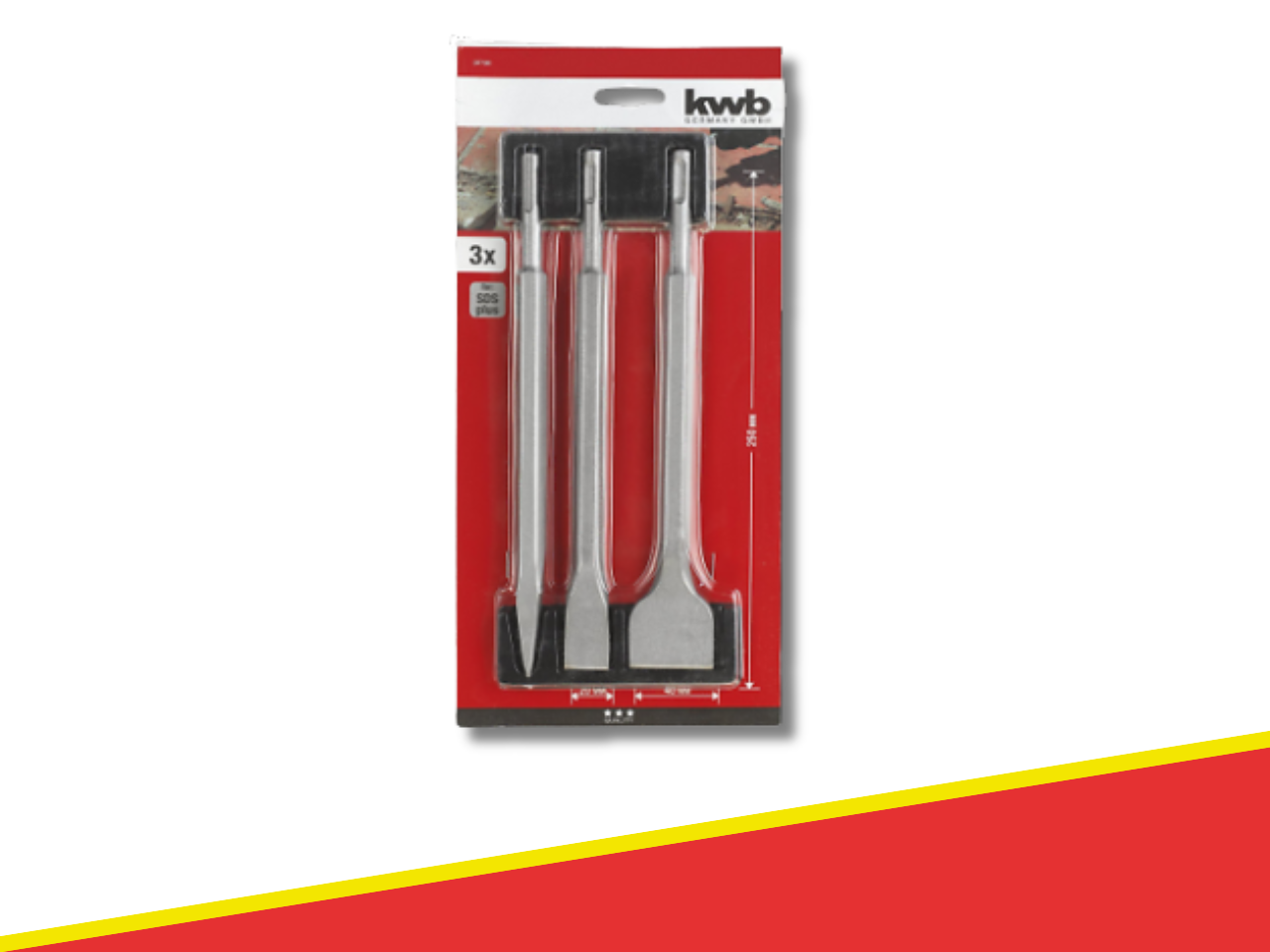 918579 - SET 3 SCALPELLI EINHELL ATTACCO SDS PLUS