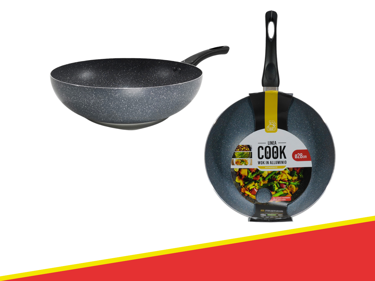 922283 - WOK COOK ALLUMINIO 28 CM