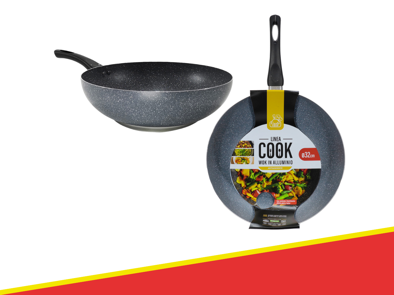 922281 - WOK COOK ALLUMINIO 32 CM 