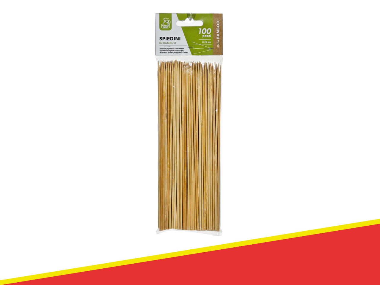 923854 - SET 100 PEZZI SPIEDINI BAMBOO