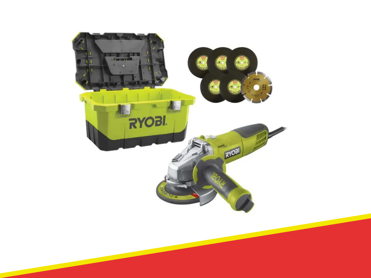 924261 - SMERIGLIATRICE ANGOLARE RYOBI RAG1010-125TA6