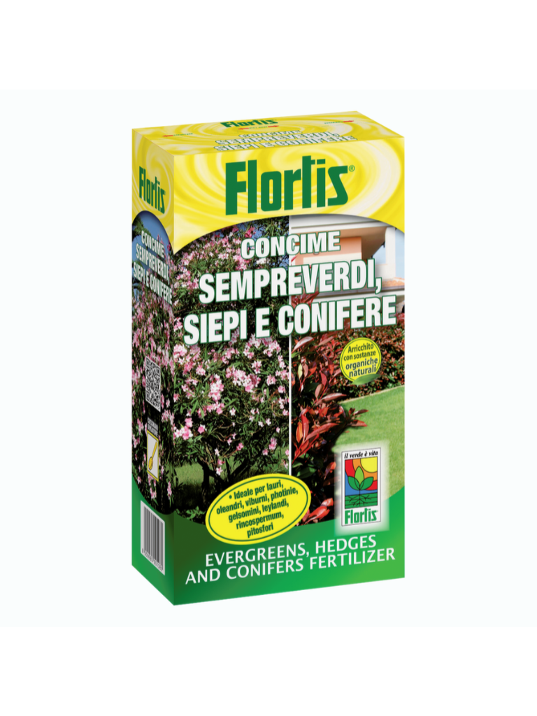Concime in pellet per sempreverdi e siepi Flortis (224173)