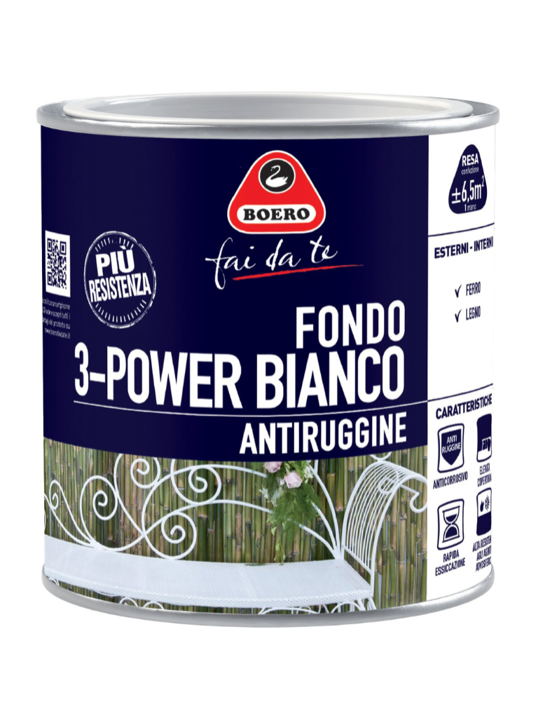Fondo antiruggine 3-Power bianco Boero (233336)
