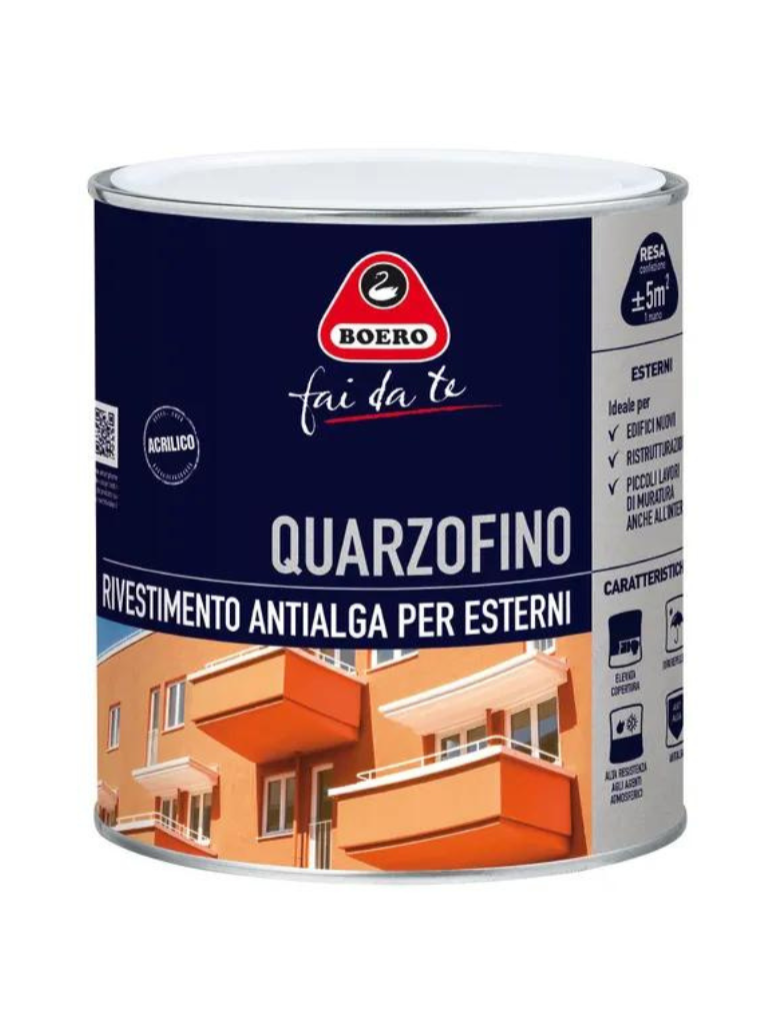 Quarzofino rivestimento acilico antialga Boero (455579 - 020785 - 188905)