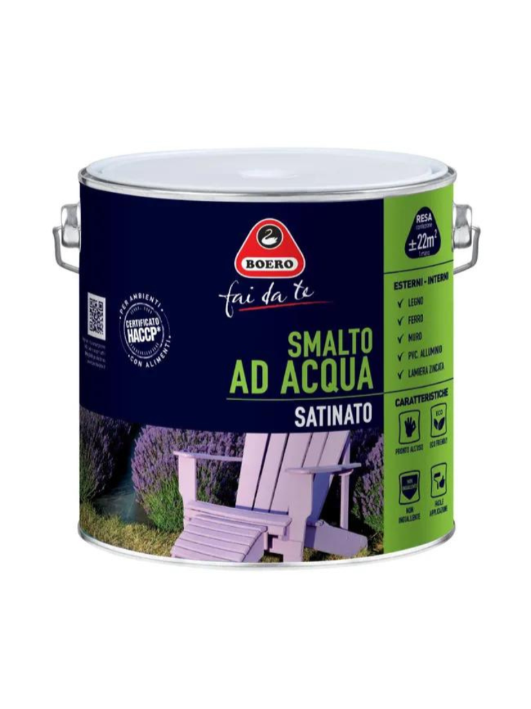 Smalto ad acqua satinato Boero