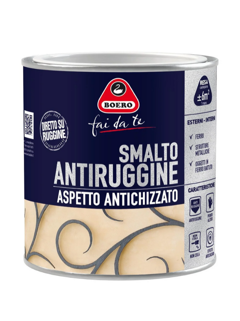 Smalto antiruggine antichizzato Boero