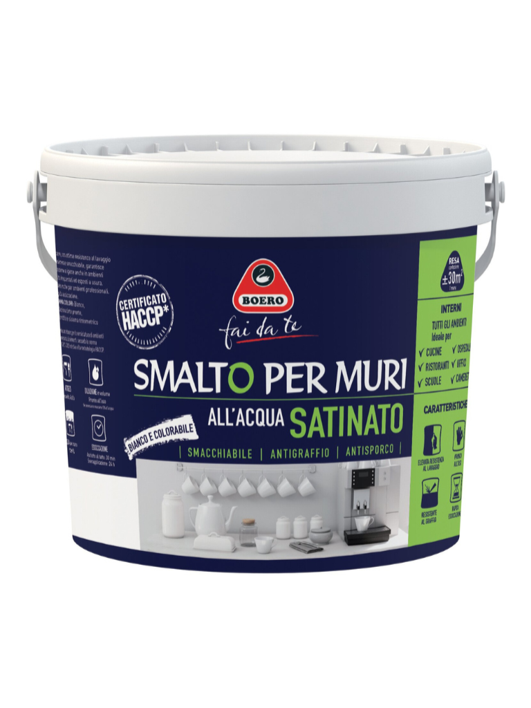 Smalto per muri satinato Boero (745504 - 488156)